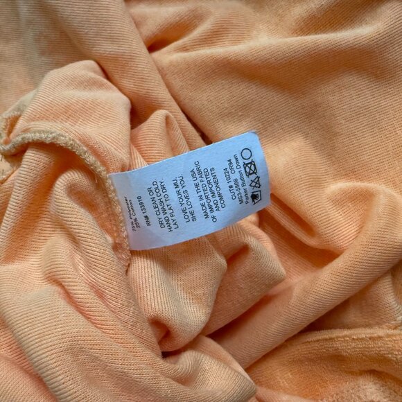 NWOT SHOW ME YOUR MUMU Parker Button Down Terry Cloth Tunic Orange Size XL - Picture 7 of 8